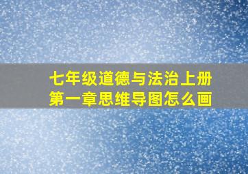 七年级道德与法治上册第一章思维导图怎么画