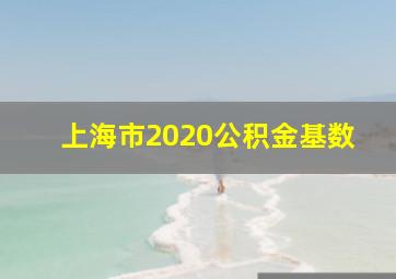 上海市2020公积金基数