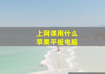 上网课用什么苹果平板电脑