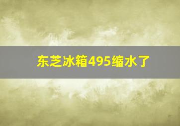 东芝冰箱495缩水了