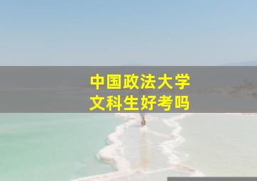 中国政法大学文科生好考吗