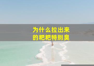 为什么拉出来的粑粑特别臭