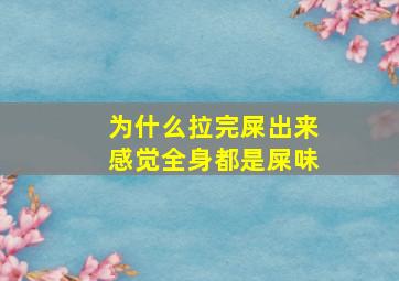 为什么拉完屎出来感觉全身都是屎味