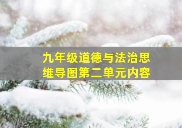 九年级道德与法治思维导图第二单元内容