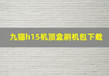 九猫h15机顶盒刷机包下载