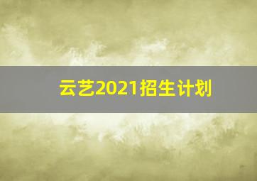 云艺2021招生计划