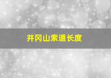 井冈山索道长度