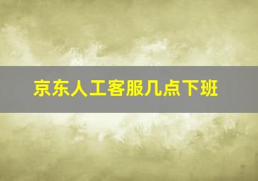 京东人工客服几点下班