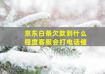 京东白条欠款到什么程度客服会打电话催