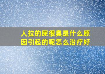 人拉的屎很臭是什么原因引起的呢怎么治疗好