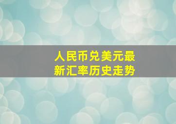 人民币兑美元最新汇率历史走势