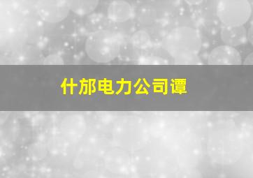 什邡电力公司谭