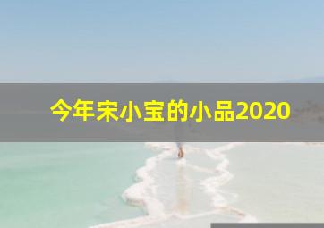 今年宋小宝的小品2020