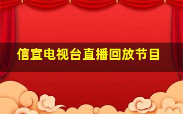 信宜电视台直播回放节目