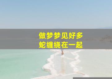 做梦梦见好多蛇缠绕在一起