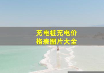 充电桩充电价格表图片大全