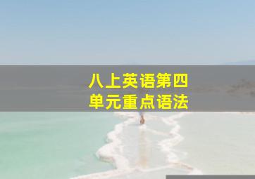 八上英语第四单元重点语法