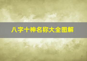 八字十神名称大全图解