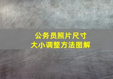 公务员照片尺寸大小调整方法图解