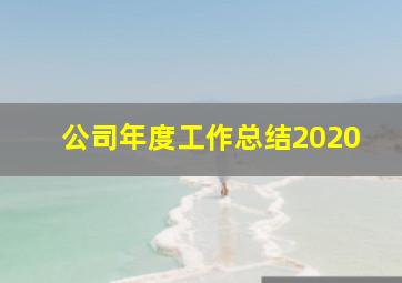 公司年度工作总结2020