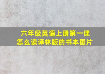 六年级英语上册第一课怎么读译林版的书本图片