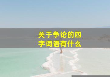 关于争论的四字词语有什么