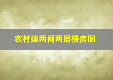 农村建两间两层楼房图