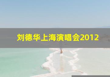 刘德华上海演唱会2012