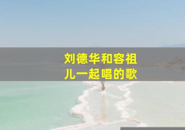 刘德华和容祖儿一起唱的歌