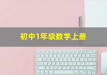 初中1年级数学上册