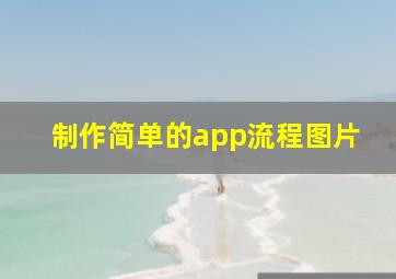 制作简单的app流程图片