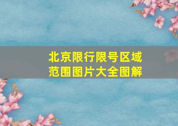 北京限行限号区域范围图片大全图解