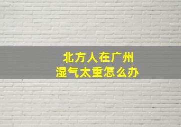 北方人在广州湿气太重怎么办