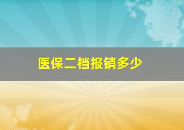 医保二档报销多少