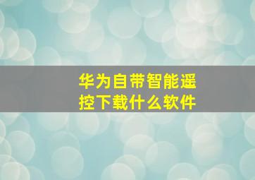 华为自带智能遥控下载什么软件