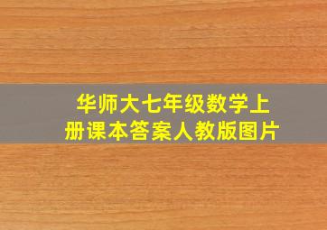 华师大七年级数学上册课本答案人教版图片