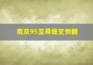 南京95至尊细支侧翻