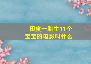 印度一胎生11个宝宝的电影叫什么