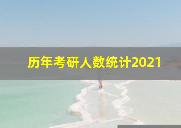 历年考研人数统计2021