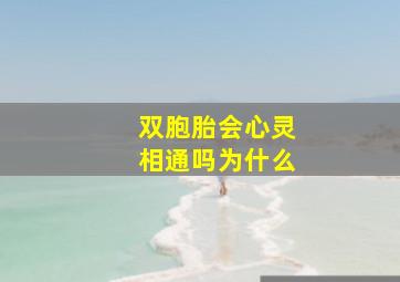 双胞胎会心灵相通吗为什么