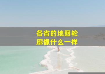 各省的地图轮廓像什么一样