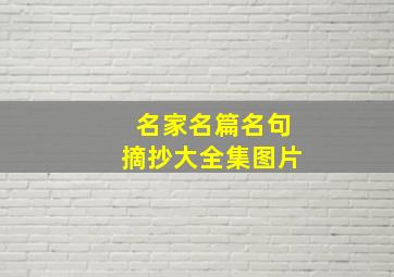 名家名篇名句摘抄大全集图片