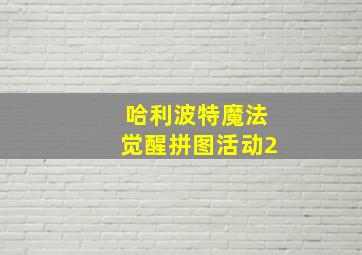 哈利波特魔法觉醒拼图活动2