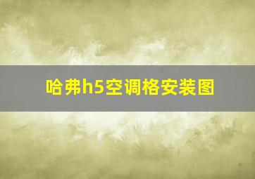 哈弗h5空调格安装图