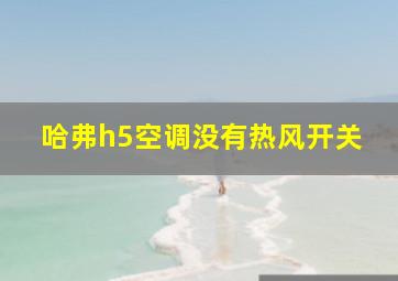 哈弗h5空调没有热风开关