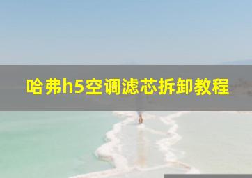 哈弗h5空调滤芯拆卸教程