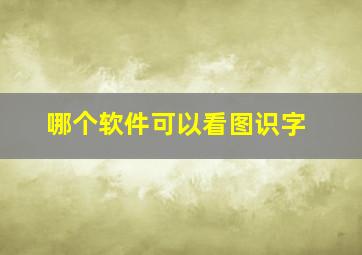 哪个软件可以看图识字