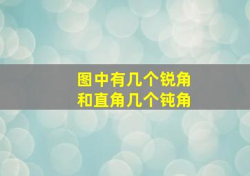 图中有几个锐角和直角几个钝角