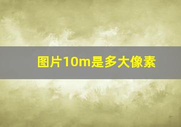 图片10m是多大像素