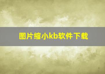 图片缩小kb软件下载